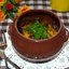 Мясо с грибами и сыром в духовке