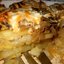 Запеченный картофель с грибами и мясом