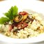 Плов с копченой макрелью и грибами