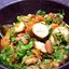 Гювеч с фасолью и копчеными сосисками