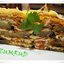Слоённый пирог из лаваша с баклажанами и брынзой