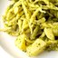 Паста с соусом песто, картофелем и зелеными бобами