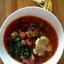 Солянка с копчеными ребрами и колбасками