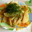 Картофель с луком и укропом