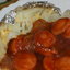 Печеный картофель с сосисками
