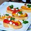 Брускетта с маринованным перцем и фетой