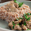 Куриная печенка с грибами и гречкой