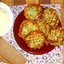 Деруны из кабачка и рыбы
