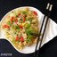 Рис с креветками и рыбкой с овощами в китайском стиле