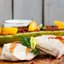 Филе индейки с кабачком и соусом дзадзики