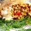 Лещ, фаршированный птитимом с овощами