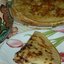 Блины на кефире с луком и шкварками