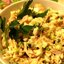 Блинный салат с копченой курицей