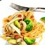Паста с брюссельской капустой и беконом