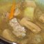 Суп с шампиньонами, белыми грибами и кускусом