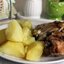 Куриные окорочка, запеченные в кефире с мятой и чесноком