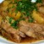 Картошка с копчеными ребрышками