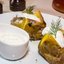 Запеченный картофель со сметанным соусом