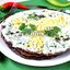 Печёночный торт с кунжутными семечками и зеленью