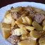 Картошка с соевыми кусочками