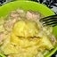 Тушеная картошка и мясо в кастрюле