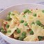 Паста фарфалле (макароны-бантики) с горошком и сыром