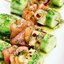 Закуска из огурцов, курицы и ананаса