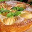 Кукурузно - манный пирог с грушами