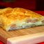 Штрудель с картофелем и сосисками