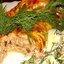 Фаршированная голень курицы с грибами