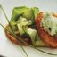 Закуска из сыра и яиц с помидорами