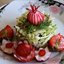 Курица с вермишелью и свежими огурцами
