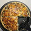 Открытый пирог из рассыпчатого теста с грибами (сливочный)
