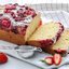 Кекс с клубникой, на кефире