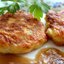 Котлеты картофельные с грибной подливкой