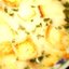 Сырный суп с курицей, шампиньонами и гренками
