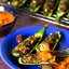 Кабачки-лодочки, запеченные в духовке с овощами