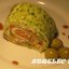 Рулет с сёмгой, козьим сыром и оливками