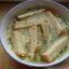 Сырный суп с гренками