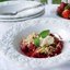 Крамбл с клубникой и ревенем (Rhubarb and strawberry crumble)