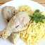 Тушеная куриная голень