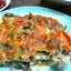 Запеканка с грибами и кабачком