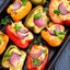Фаршированные перцы с адыгейским сыром и индейкой