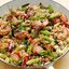 Острые креветки с рисом и овощами