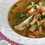 Мексиканский суп с индейкой и тортильей