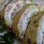Кабачковый рулет без муки с ветчиной и творожной начинкой