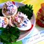 Яйца фаршированные ламинарией и красной икрой