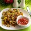 Жареная картошка с зеленью