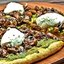 Цельнозерновая пицца с шампиньонами и рикоттой