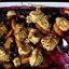 Коблер с персиками и черникой